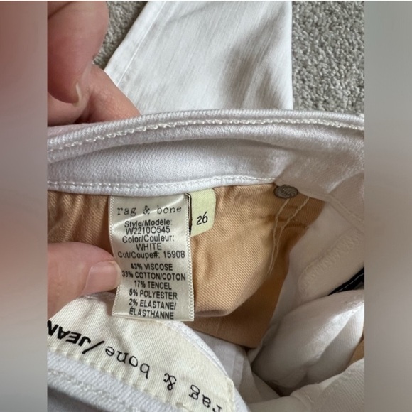 Rag & Bone - Stevie White Capri Jeans - Size 26 - Picture 7 of 9